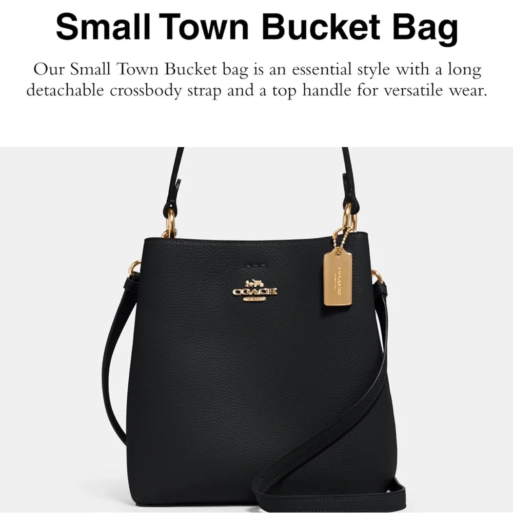 Coach Elegant Black Shoulder Bag - Picture 2 of 7